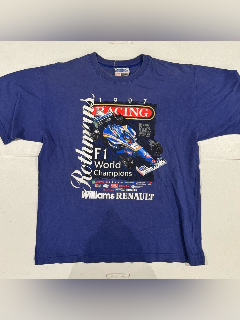 Vintage 1997 Rothmans Racing F1 t shirt size medium